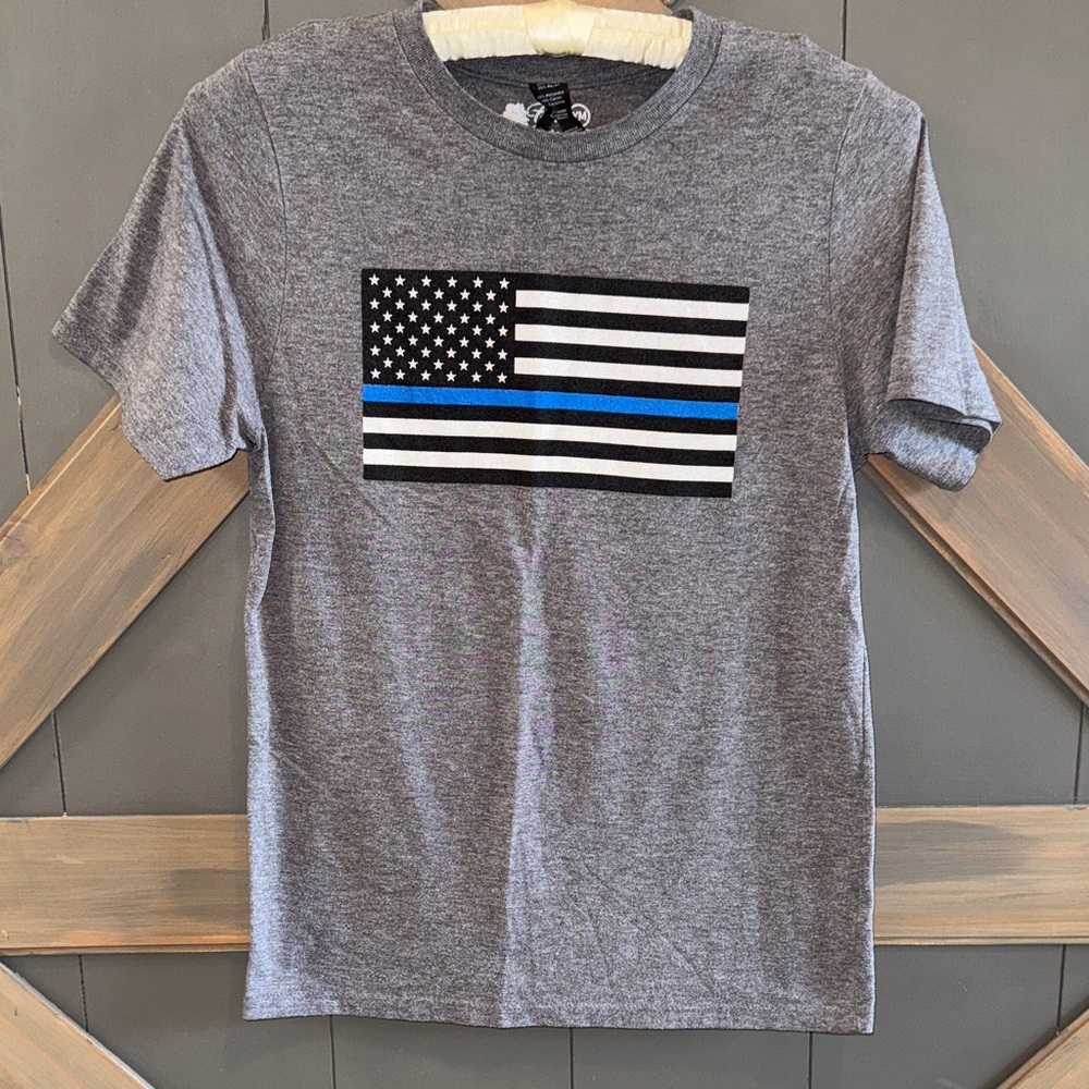 Thin Blue line flag tee